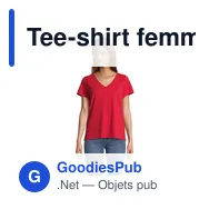 Tee-shirt femme personnalisable avec logo - REGENT V - Miniature 1