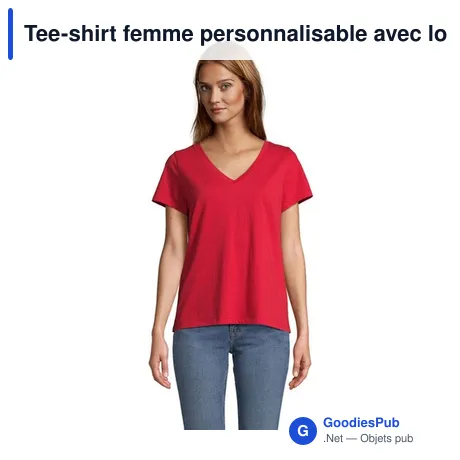 Tee-shirt femme personnalisable avec logo - REGENT V