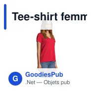 Tee-shirt femme personnalisable avec logo - REGENT V - Miniature 3