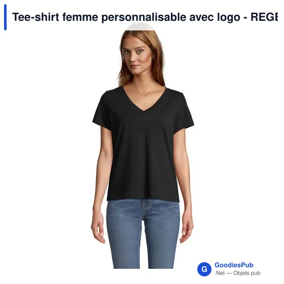 Tee-shirt femme personnalisable avec logo - REGENT V - Image 4