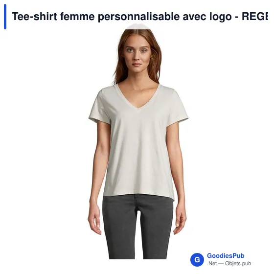 Tee-shirt femme personnalisable avec logo - REGENT V - Image 7