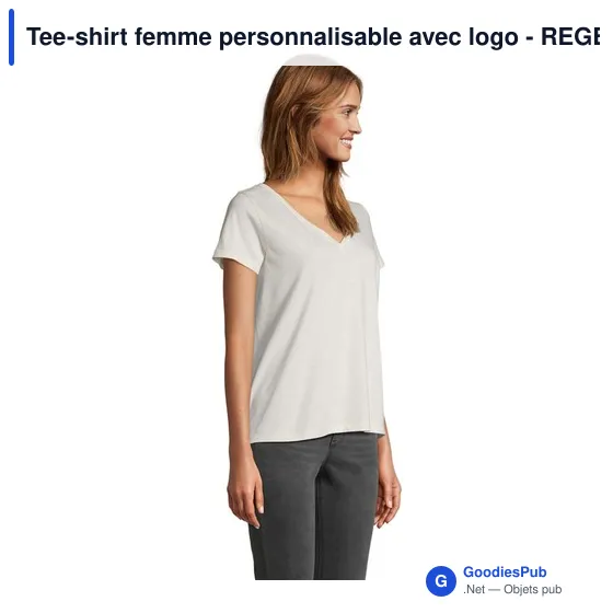 Tee-shirt femme personnalisable avec logo - REGENT V - Image 9