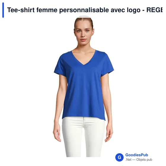 Tee-shirt femme personnalisable avec logo - REGENT V - Image 10