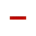 Variante Rouge - Règle personnalisable 15 cm en polystyrène recyclé avec logo - Couleur