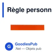 Règle personnalisable 20 cm en polystyrène recyclé avec logo - Couleur - Miniature 2