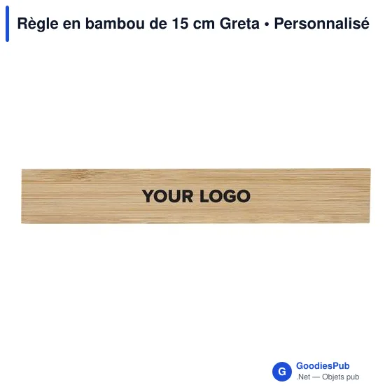 Règle en bambou de 15 cm Greta - Image 5