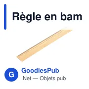Règle en bambou | Edwin - Miniature 1