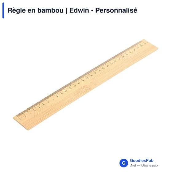 Règle en bambou | Edwin - Image 1