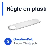 Règle en plastique personnalisable de 15 cm avec logo - Ashlyn - Miniature 2