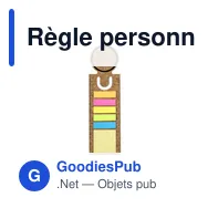 Règle personnalisable avec marque-pages et notes autocollantes - Rusnikavec logo - Miniature 2