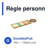 Règle personnalisable avec marque-pages et notes autocollantes - Rusnikavec logo - Miniature 4