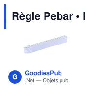 Règle Pebar - Miniature 3