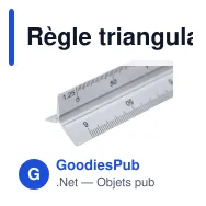 Règle triangulaire personnalisable en aluminium avec logo - Règle Thirty - Miniature 7