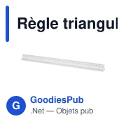 Règle triangulaire en aluminium de 30 cm Tavi - Miniature 2