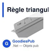 Règle triangulaire en aluminium de 30 cm Tavi - Miniature 11
