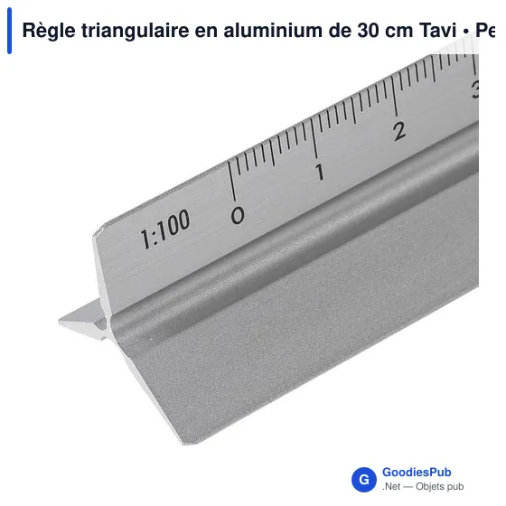 Règle triangulaire en aluminium de 30 cm Tavi - Image 11