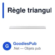 Règle triangulaire en aluminium de 30 cm Tavi - Miniature 12