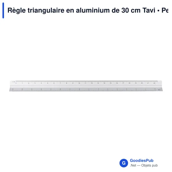 Règle triangulaire en aluminium de 30 cm Tavi - Image 12