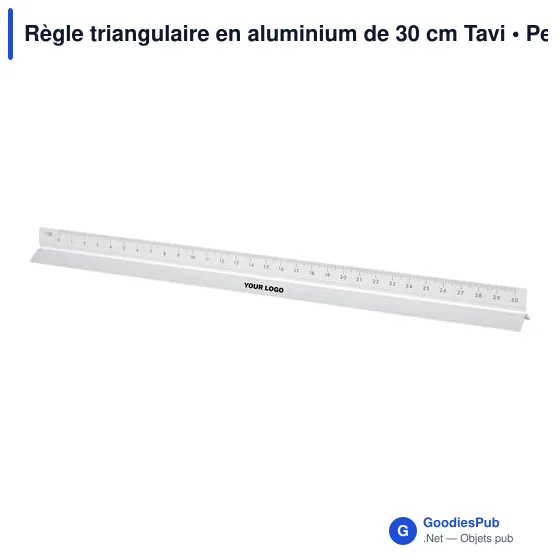 Règle triangulaire en aluminium de 30 cm Tavi - Image 3