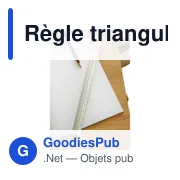 Règle triangulaire en aluminium de 30 cm Tavi - Miniature 4
