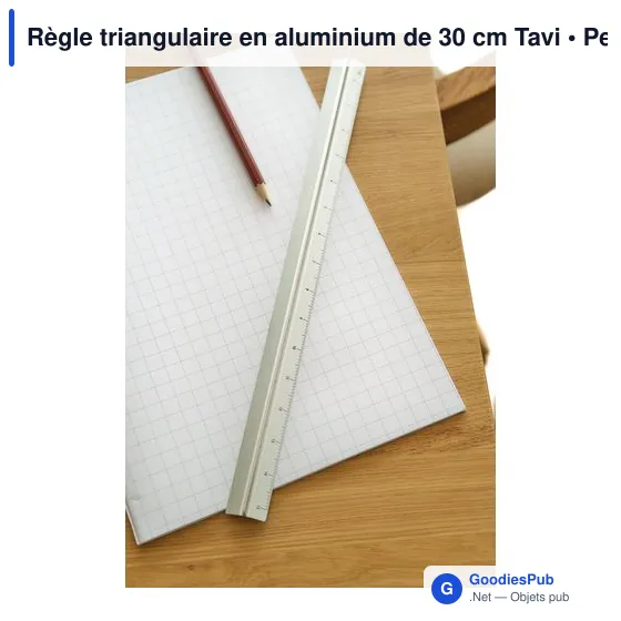 Règle triangulaire en aluminium de 30 cm Tavi - Image 4