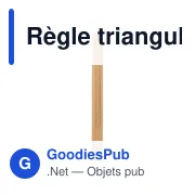 Règle triangulaire en aluminium de 30 cm Tavi - Miniature 5