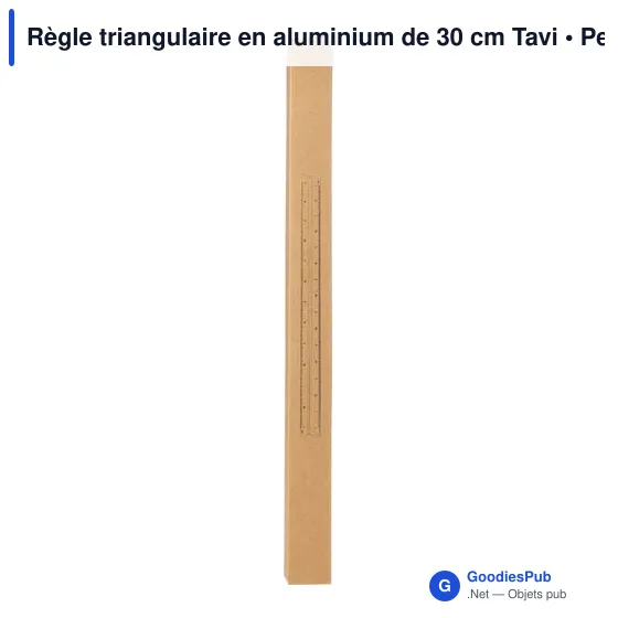 Règle triangulaire en aluminium de 30 cm Tavi - Image 5