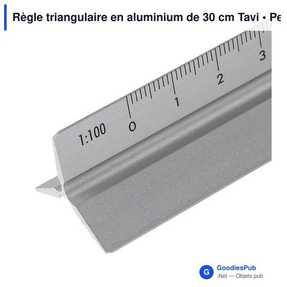 Règle triangulaire en aluminium de 30 cm Tavi - Image 8