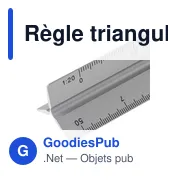 Règle triangulaire en aluminium de 30 cm Tavi - Miniature 9
