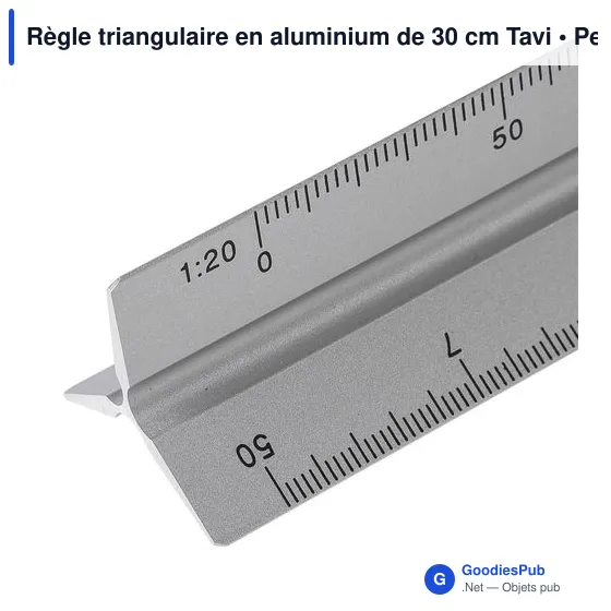Règle triangulaire en aluminium de 30 cm Tavi - Image 9