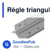 Règle triangulaire en aluminium de 30 cm Tavi - Miniature 10