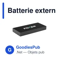 Batterie externe personnalisable Rely Powerbank 10000 avec logo - Miniature 1