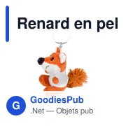Porte-clés en peluche personnalisable Renard avec logo | Canny - Miniature 6