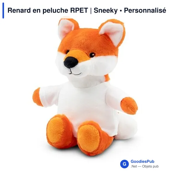 Renard en peluche RPET | Sneeky - Image 2