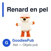 Renard en peluche RPET | Sneeky - Miniature 4