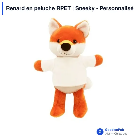 Renard en peluche RPET | Sneeky - Image 4