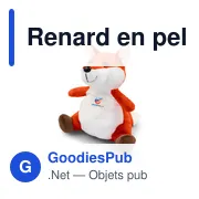 Renard en peluche | Zaka - Miniature 1