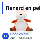 Renard en peluche | Zaka - Miniature 3