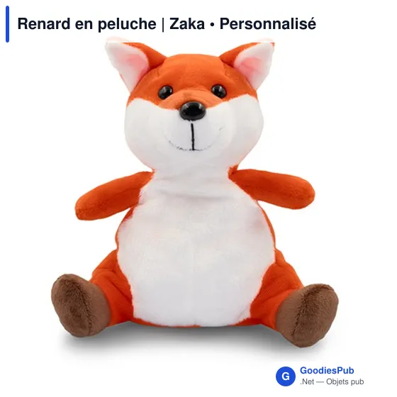 Renard en peluche | Zaka - Image 3