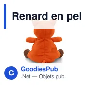 Renard en peluche | Zaka - Miniature 4