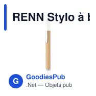 RENN Stylo à bille en bambou - Miniature 1