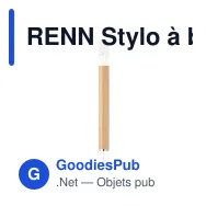 RENN Stylo à bille en bambou - Miniature 2