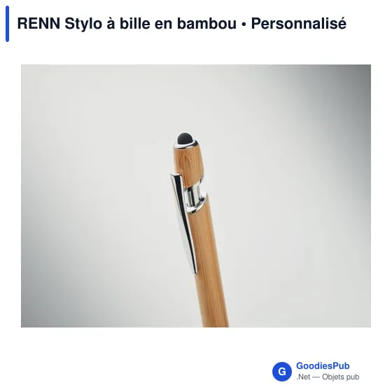 RENN Stylo à bille en bambou - Image 3