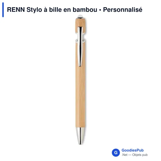 RENN Stylo à bille en bambou - Image 4