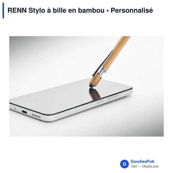 RENN Stylo à bille en bambou - Image 5