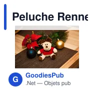 Peluche Renne personnalisable avec logo - Comet Red - Miniature 2