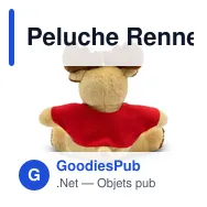 Peluche Renne personnalisable avec logo - Comet Red - Miniature 4