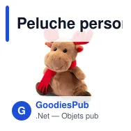 Peluche personnalisable Renne avec logo - Archie - Miniature 3