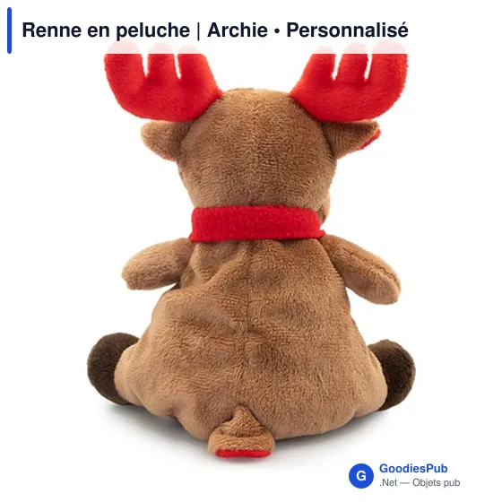 Peluche personnalisable Renne avec logo - Archie - Image 5
