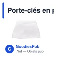 Porte-clés en peluche personnalisable avec logo - Renne Enni - Miniature 4
